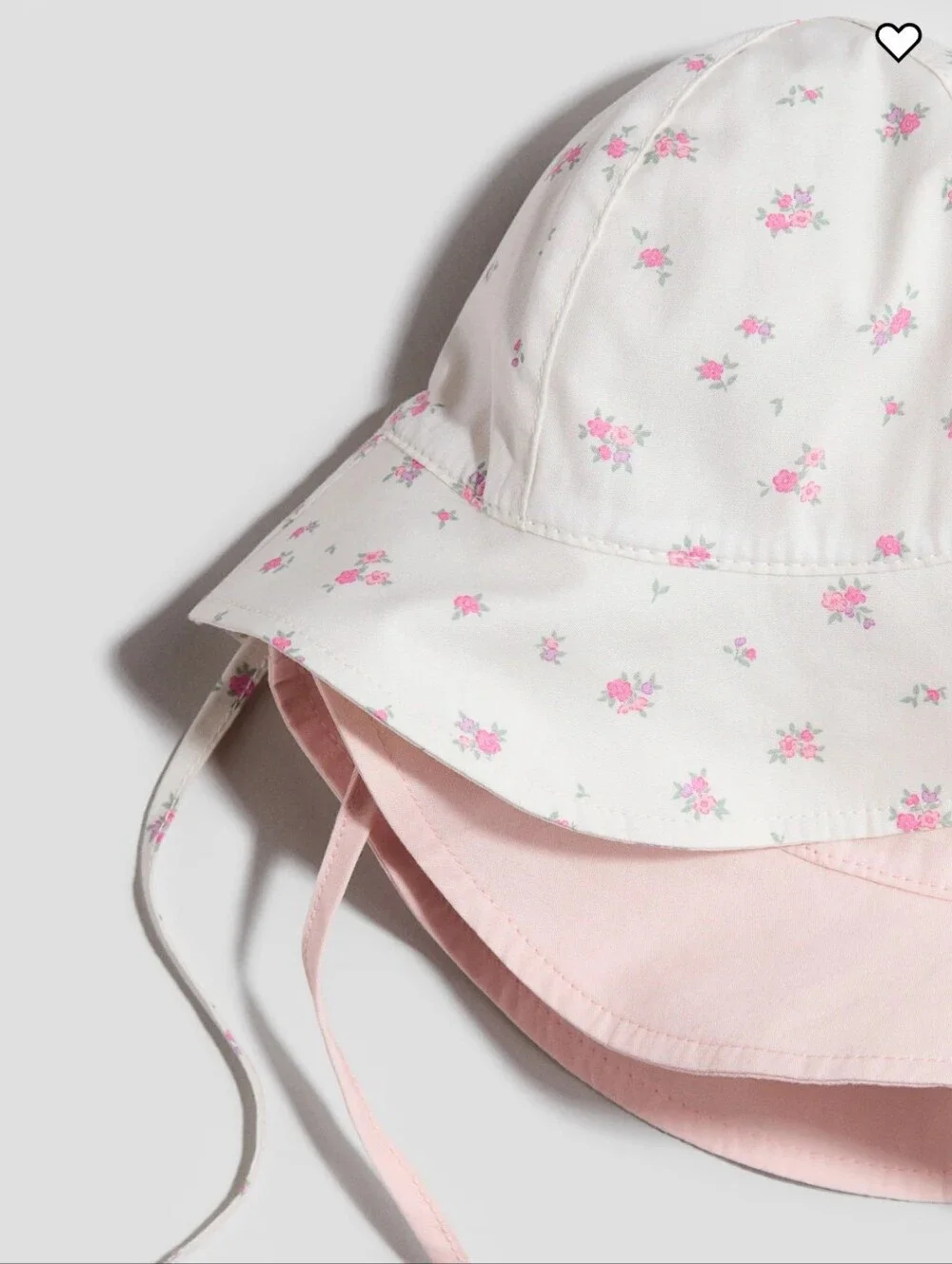 H&M Pink & White Floral Bucket Hat Set for Kids